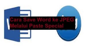 Cara Save Word ke JPEG